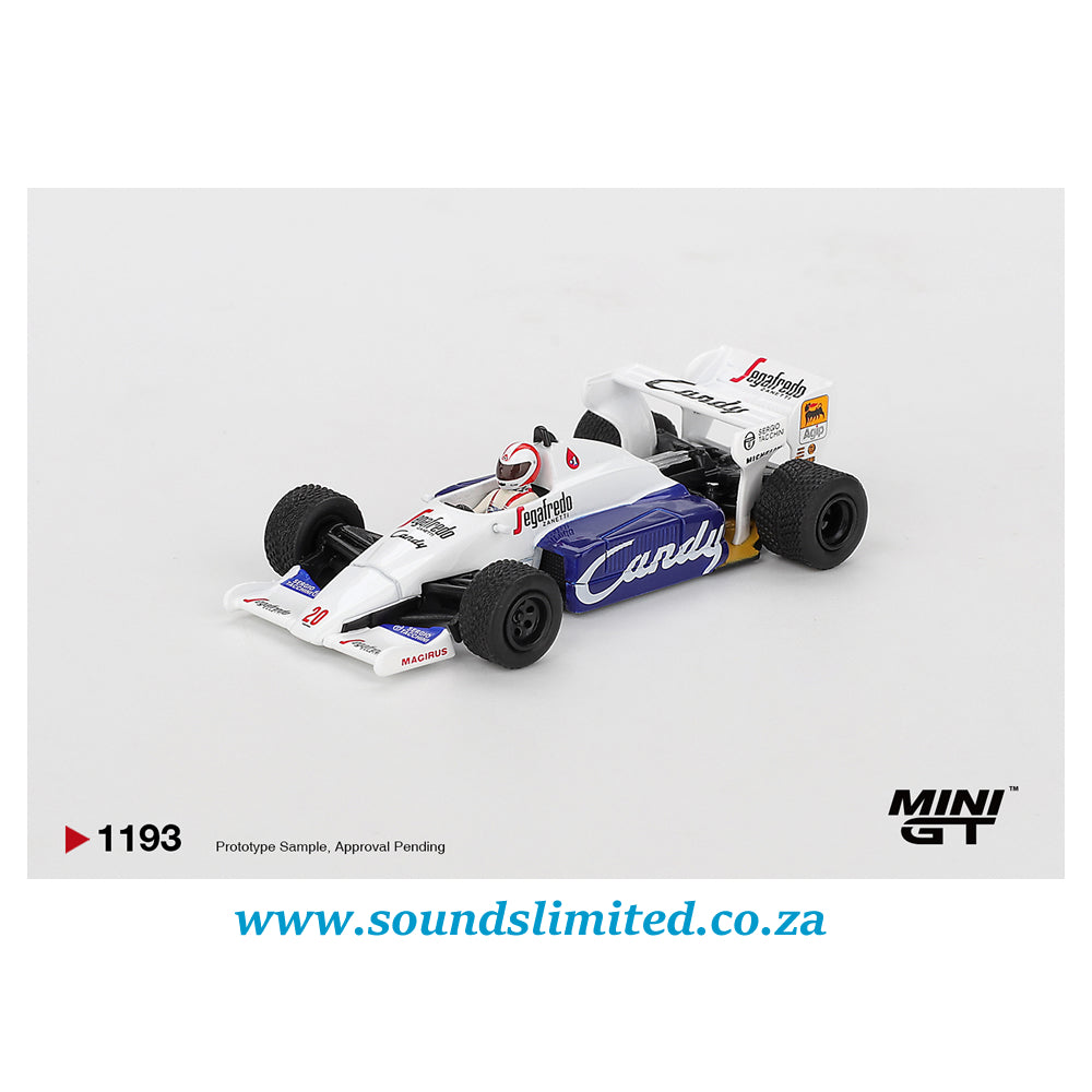 Mini GT #1193 Toleman TG184 #20 Johnny Cecotto 1984 Monaco Grand Prix