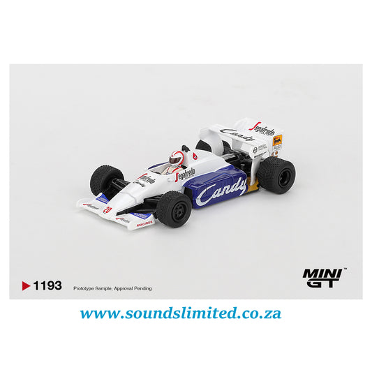 Mini GT #1193 Toleman TG184 #20 Johnny Cecotto 1984 Monaco Grand Prix