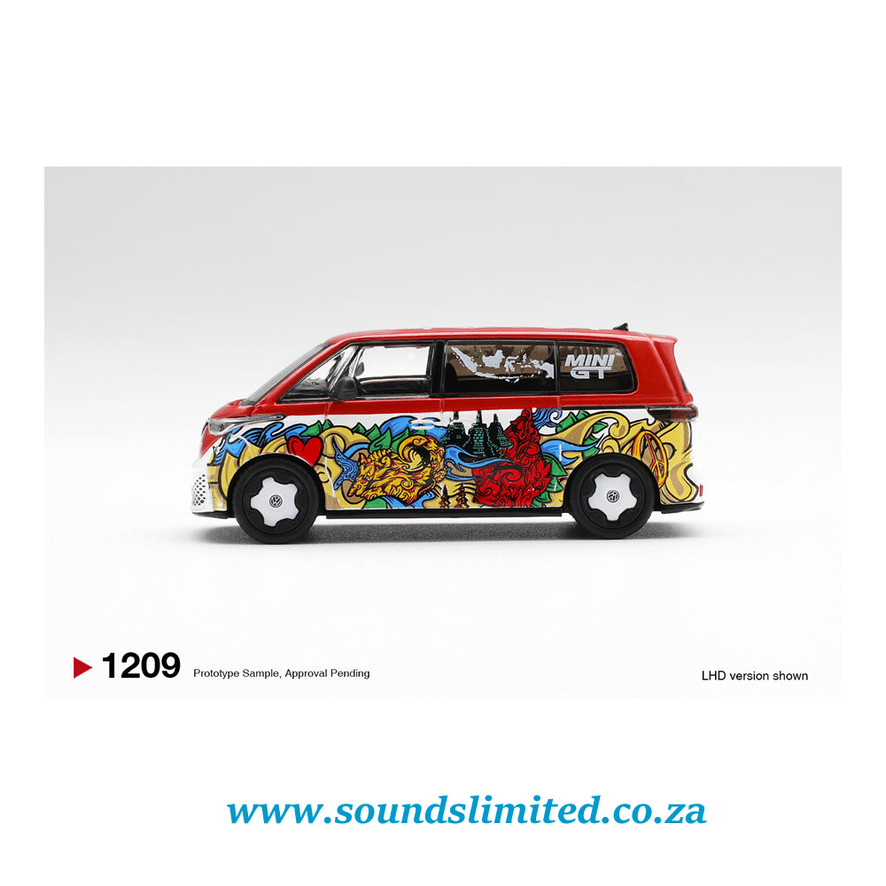 Mini GT #1209 Volkswagen ID. Buzz Mizu Design