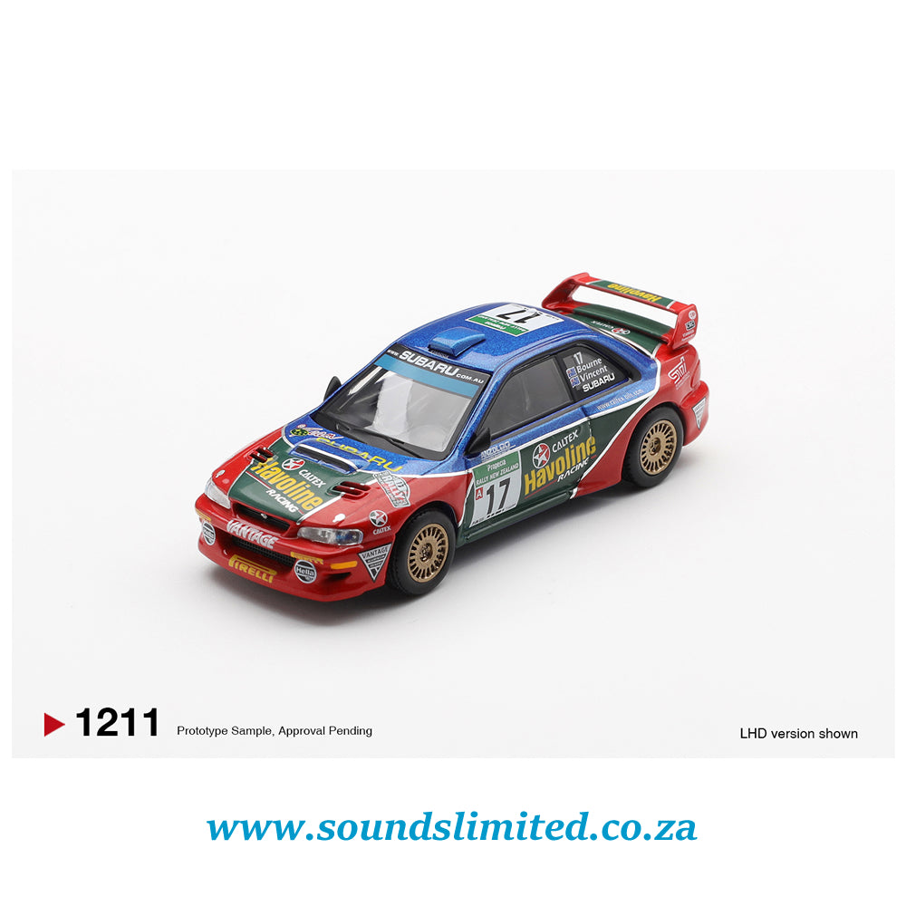Mini GT #1211 Subaru Impreza WRC98 #17 2000 Rally New Zealand