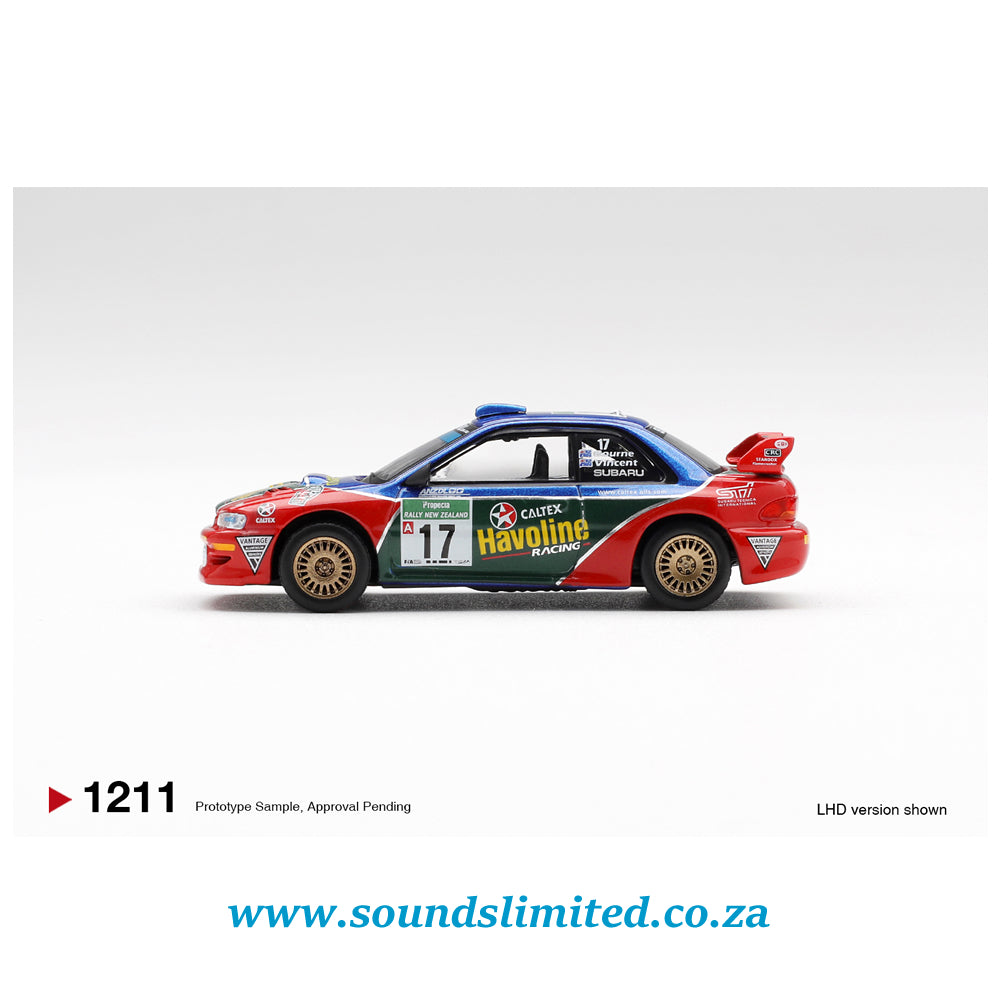Mini GT #1211 Subaru Impreza WRC98 #17 2000 Rally New Zealand