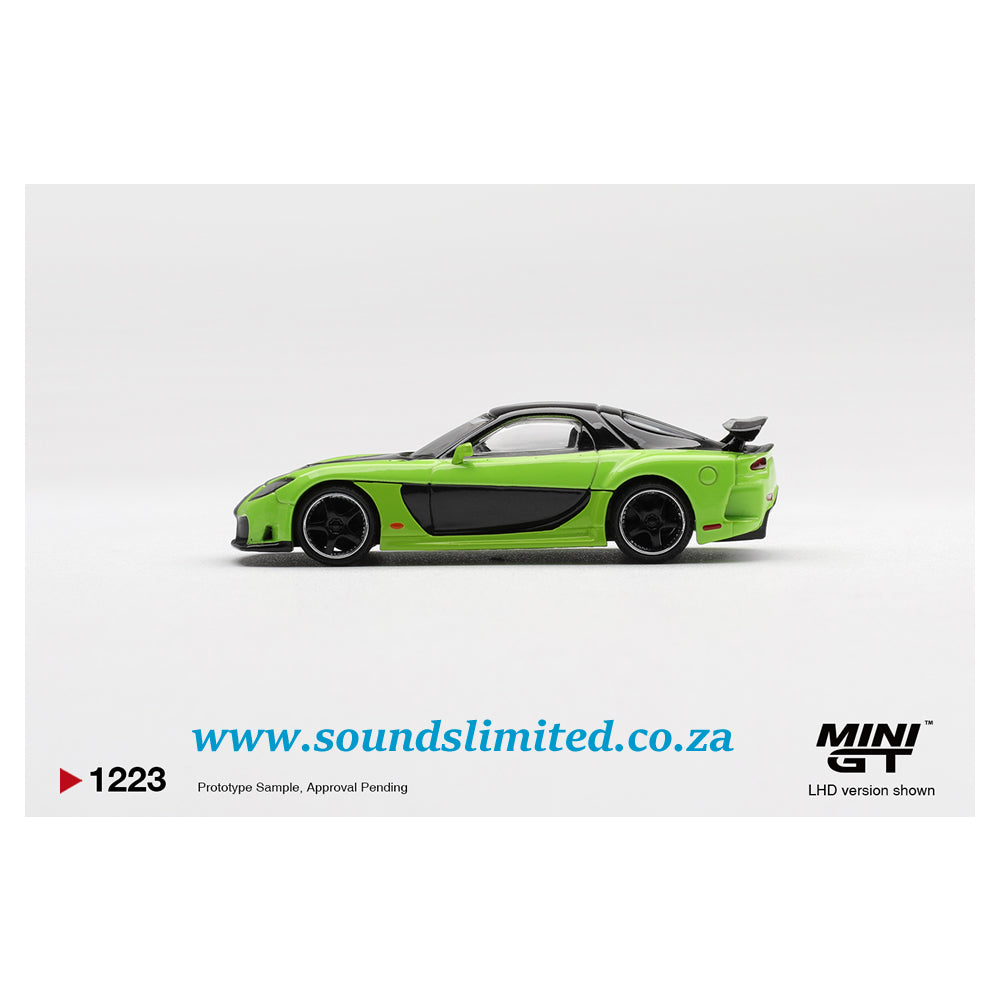 Mini GT #1223 Mazda RX-7 VeilSide Fortune7 Green