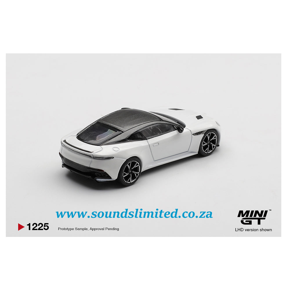 Mini GT #1225 Aston Martin DBS Stratus White