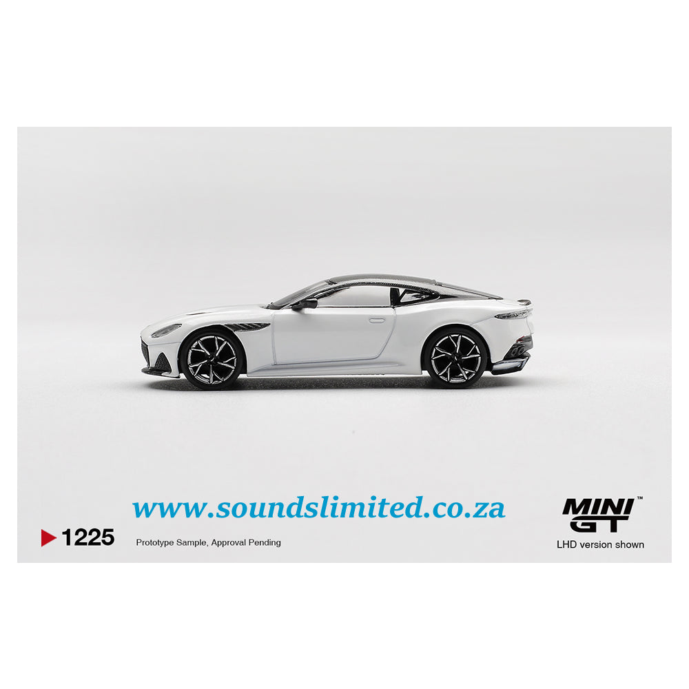 Mini GT #1225 Aston Martin DBS Stratus White