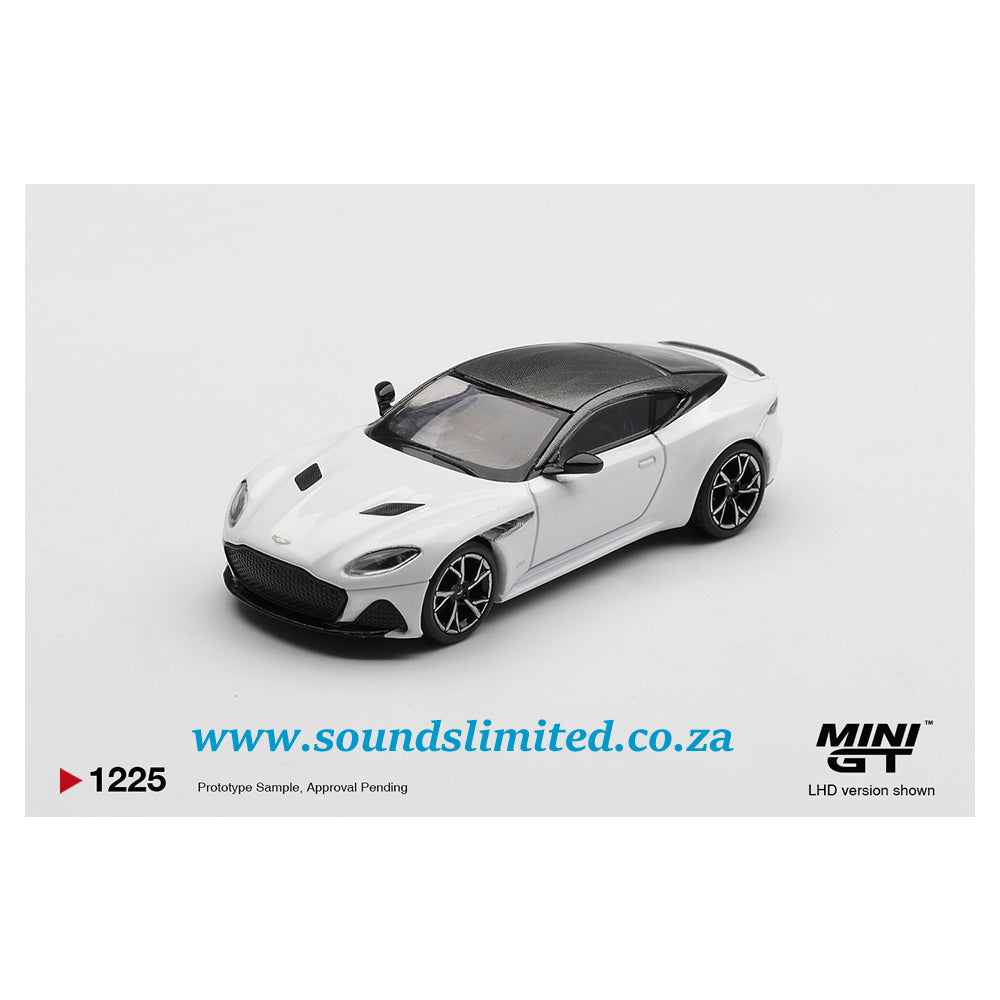 Mini GT #1225 Aston Martin DBS Stratus White