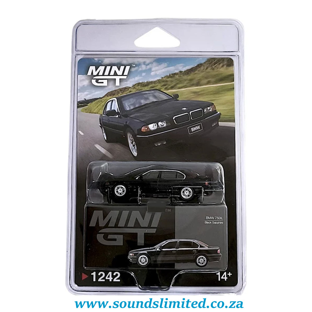 Mini GT #1242 BMW 750IL Black Sapphire Blister