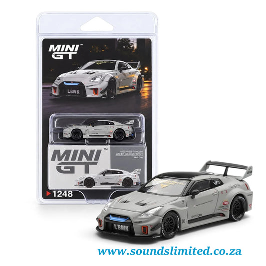 Mini GT #1248 NISSAN LB-Silhouette WORKS GT 35GT-RR Ver.1 Matt Grey Blister Packaging