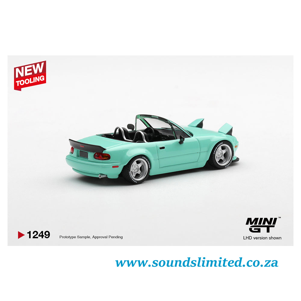 Mini GT #1249 Mazda MX-5 (NA) Pandem Mint Green