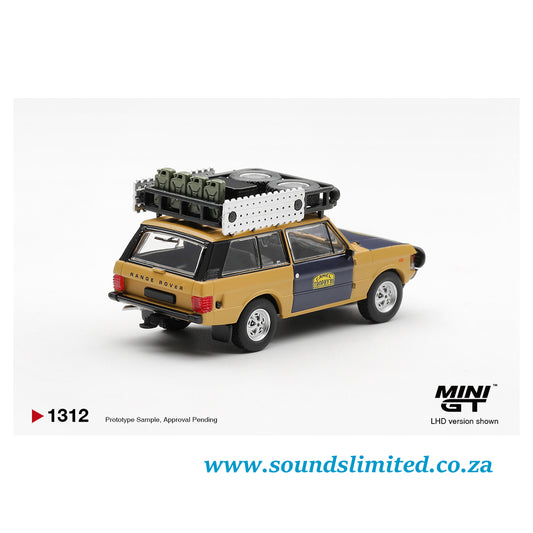 Mini GT #1312 Range Rover 1981 Camel Trophy Sumatra H.Fischer & W.Bays
