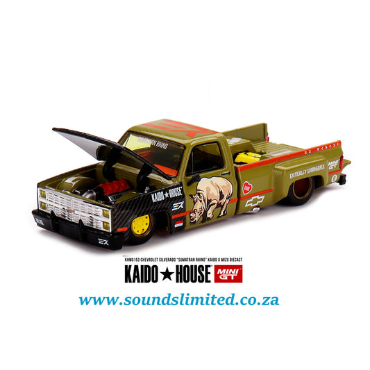 Mini GT *KAIDOHOUSE* #153 Chevrolet Silverado “Sumatran Rhino” KAIDO x MIZU Diecast