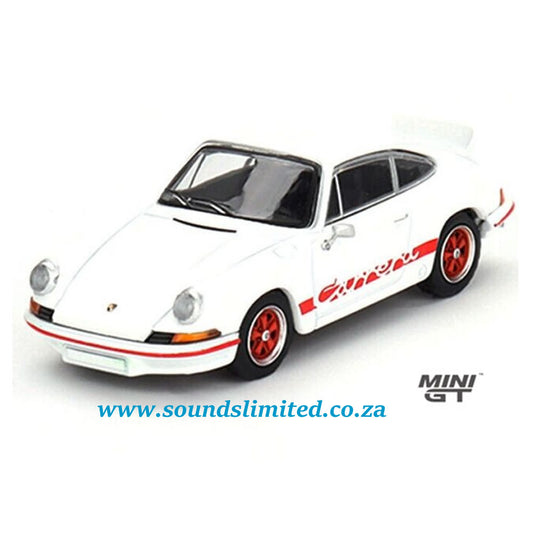 Mini GT 1/64 - Porsche 911 Carrera RS 2.7 Grand Prix White with Red Livery #612