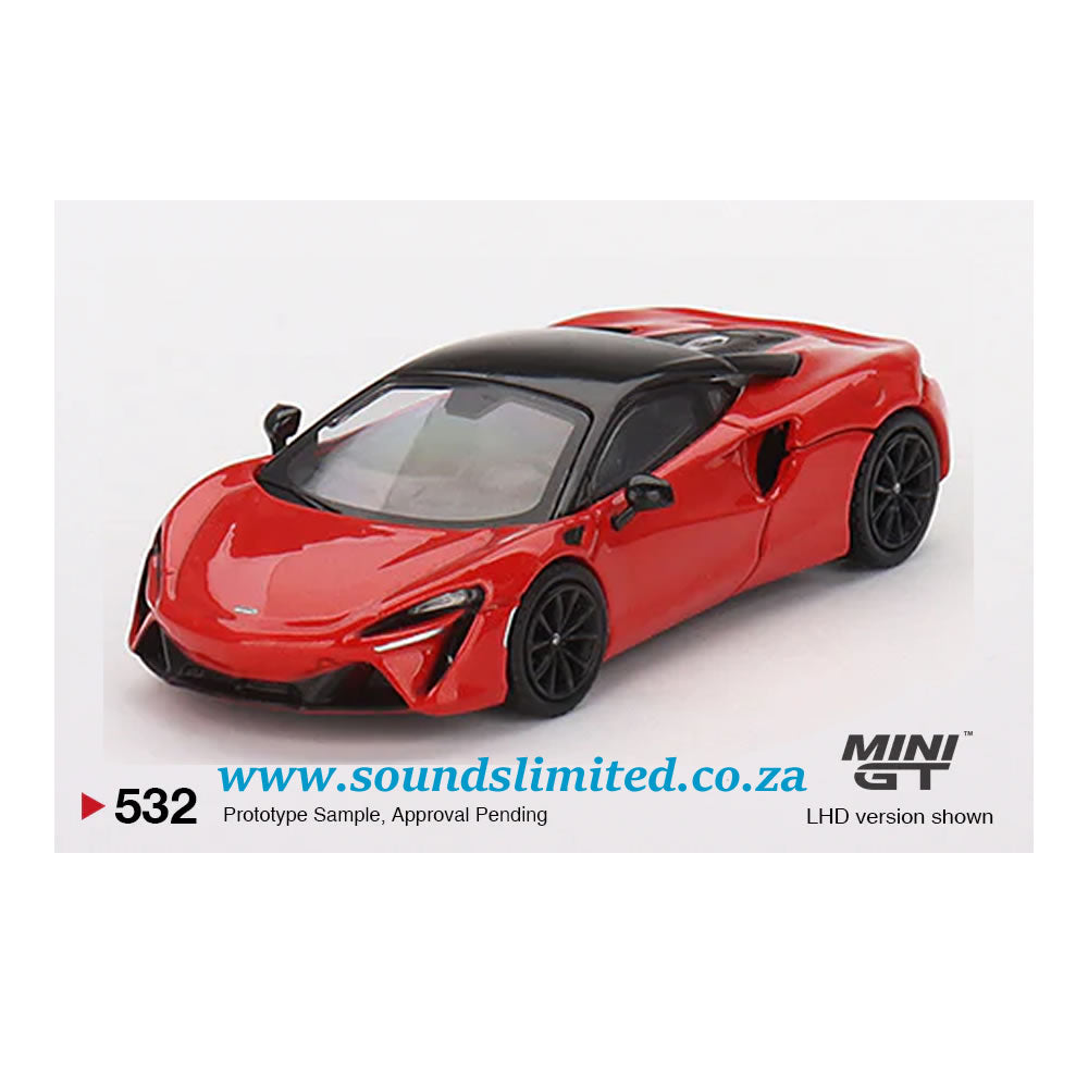 MiniGT #532 McLaren Artura Vermillion Red 2023