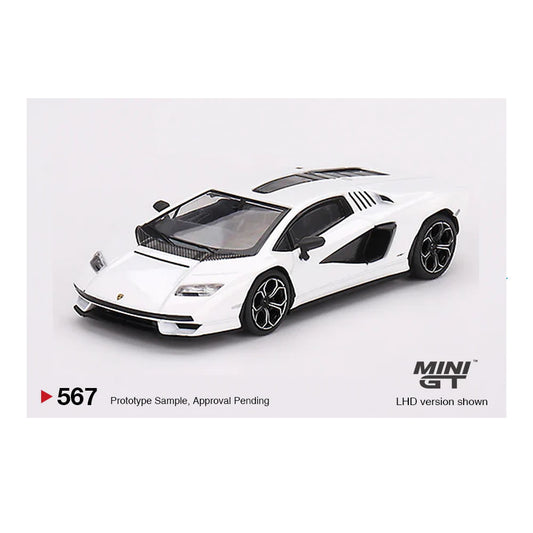 Mini GT #567 1/64 Lamborghini Countach LPI 800-4 Bianco Siderale LHD (BLISTER PACK)