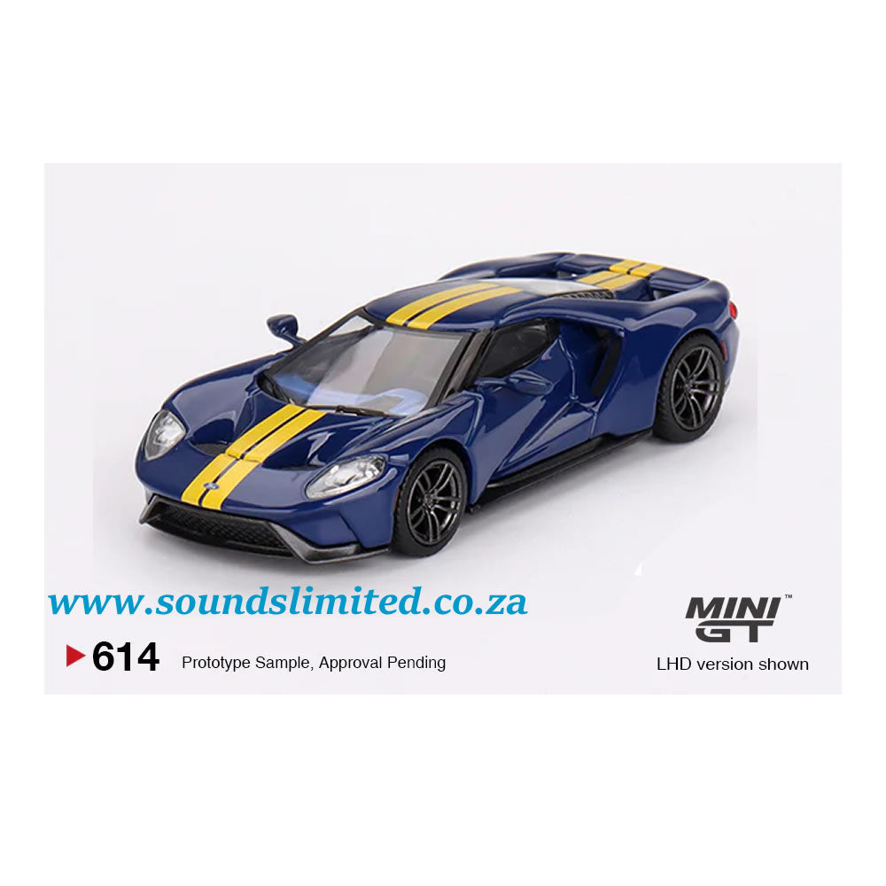 Mini GT #614 1/64 Ford GT Sunoco Blue (LHD)