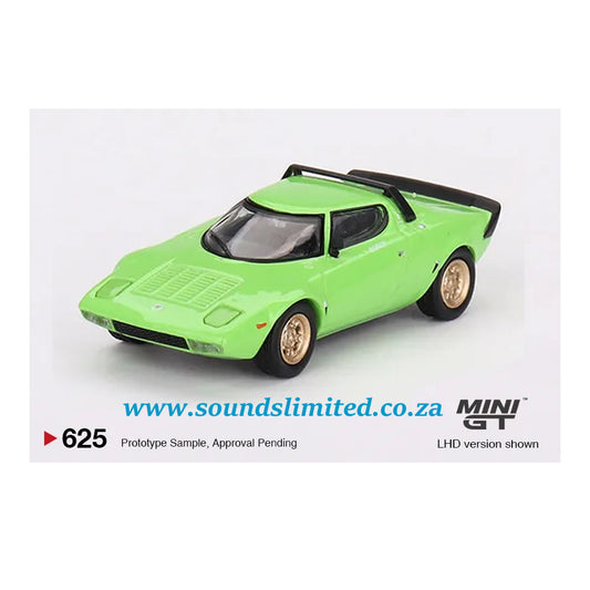 Mini GT #625 Lancia Stratos HF Stradale Verde Chiaro LHD Model Car
