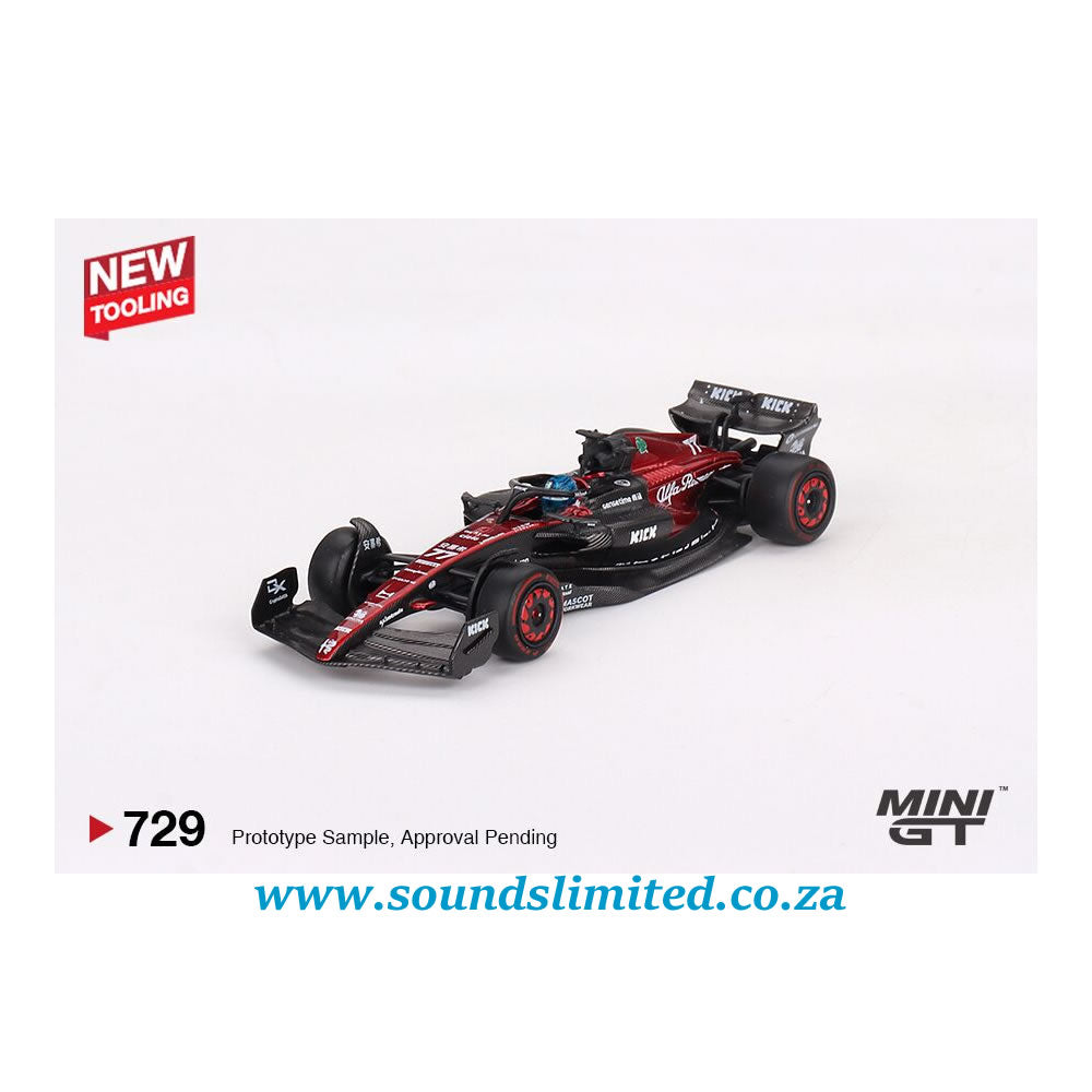 Mini GT #729 Alfa Romeo C43 #77 Valtteri Bottas 2023 F1 2023 Australian GP