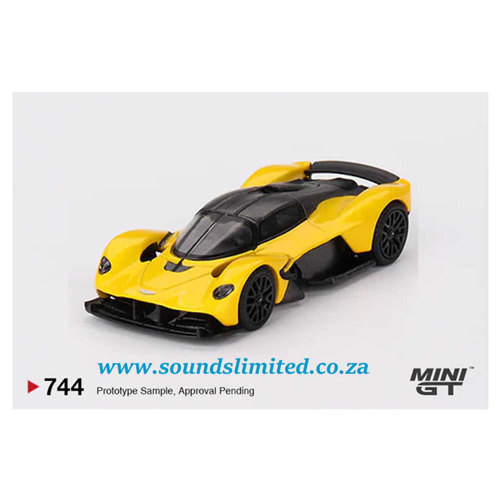 Mini GT #744 Aston Martin Valkyrie Sunburst Yellow 1/64