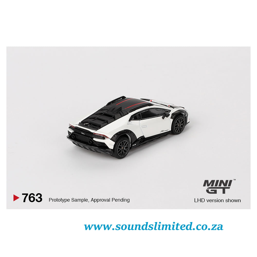 Mini GT #763 Lamborghini Huracán Sterrato Bianco Asopo