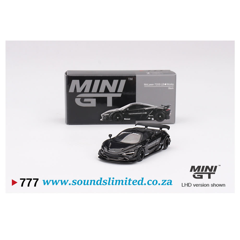 Mini GT #777 McLaren 720S LB★Works Black