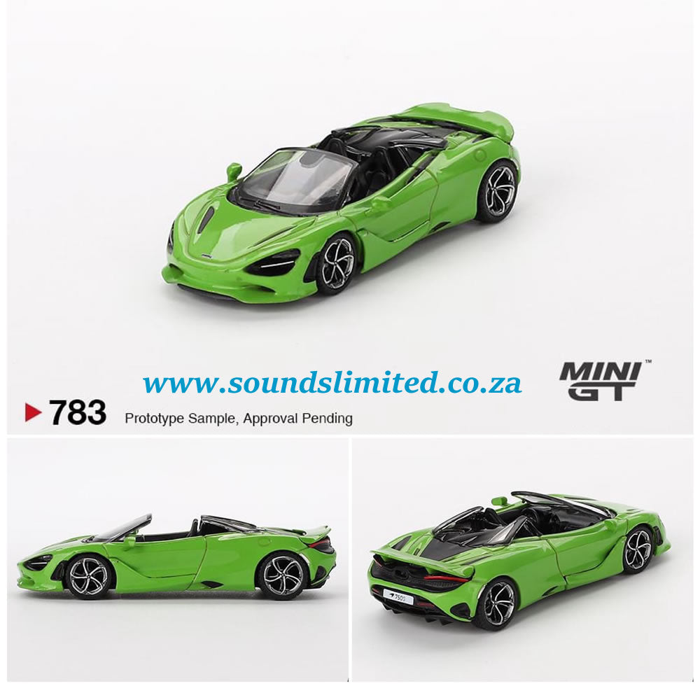 Mini GT #783 McLaren 750S Spider Mantis Green