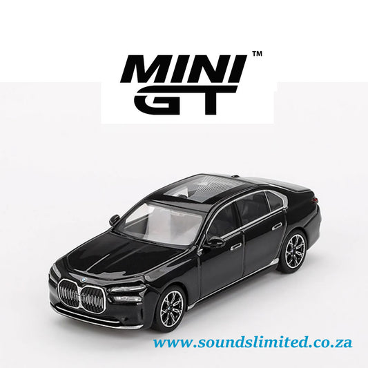 Mini GT #802 BMW i7 eDrive50 Black Sapphire 1/64