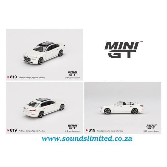 Mini GT #819 BMW i7 xDrive60 Mineral White