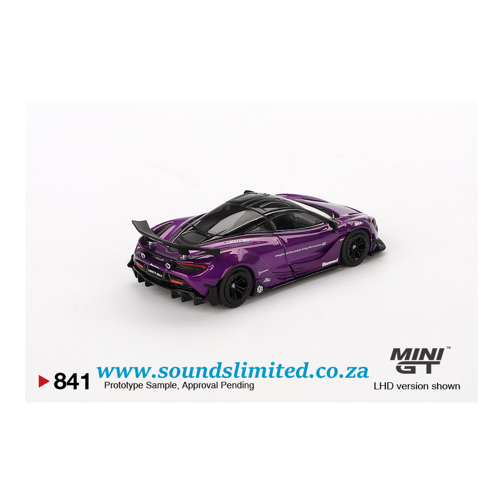 Mini GT #841 McLaren 720S LB★Works Purple