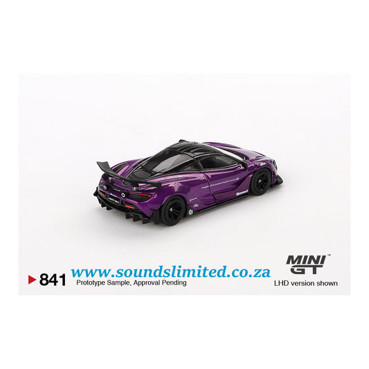 Mini GT #841 McLaren 720S LB★Works Purple
