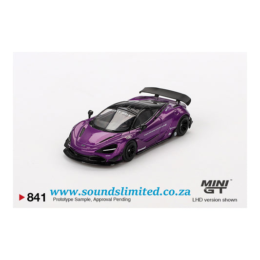 Mini GT #841 McLaren 720S LB★Works Purple