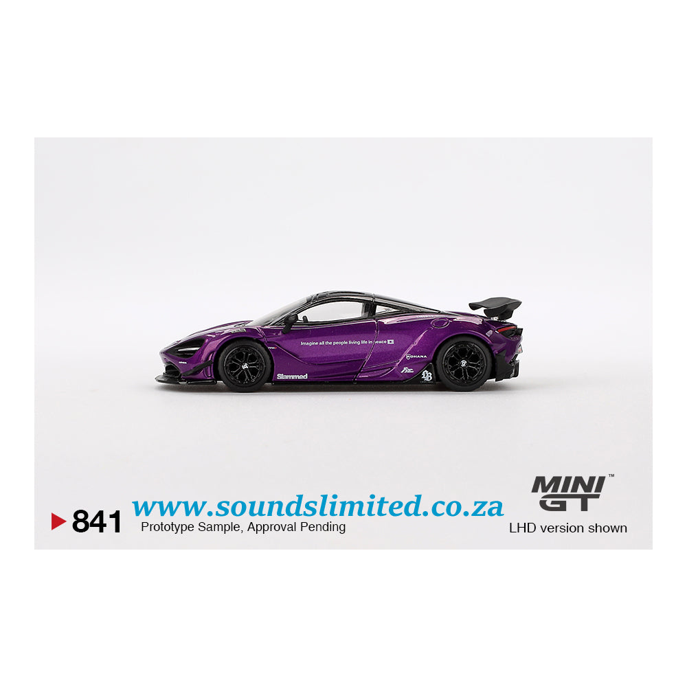Mini GT #841 McLaren 720S LB★Works Purple
