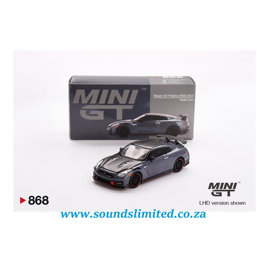Mini GT #868 Nissan GT-R Nismo 2024 NISMO Stealth Gray