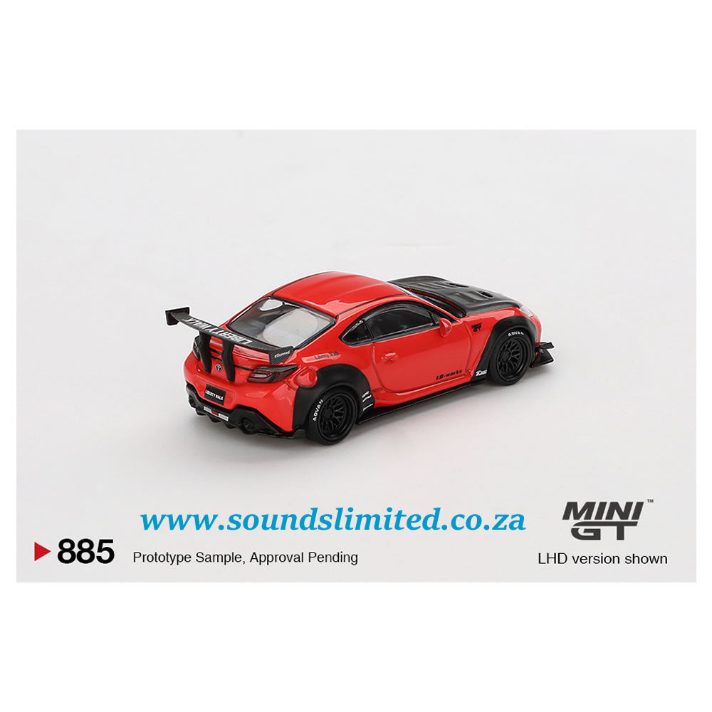 Mini GT #885 Toyota GR86 LB★Nation Red