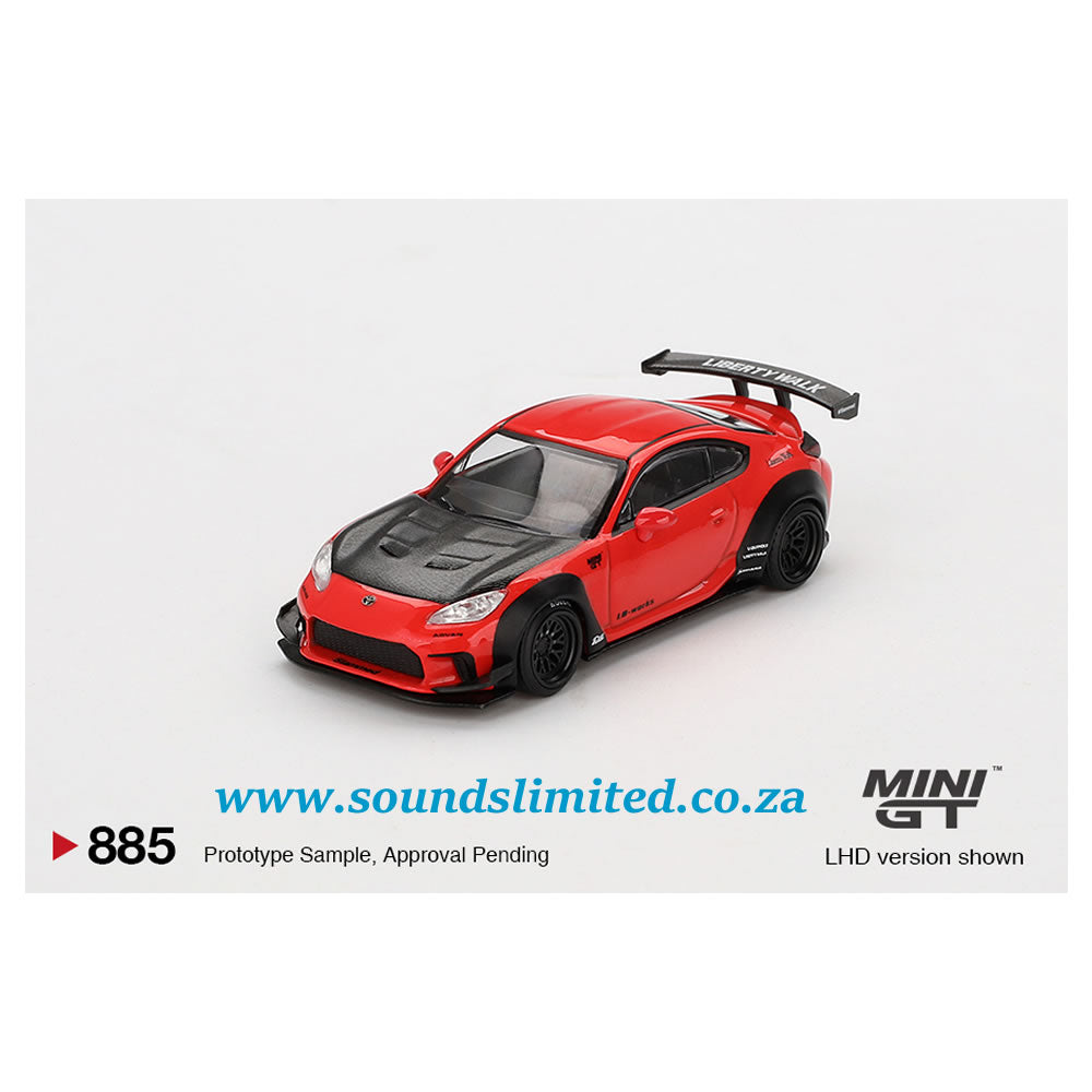 Mini GT #885 Toyota GR86 LB★Nation Red