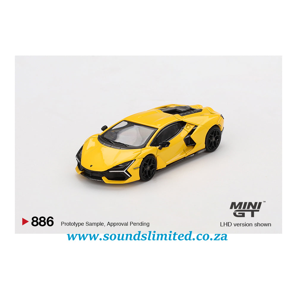 Mini GT #886 Lamborghini Revuelto Giallo