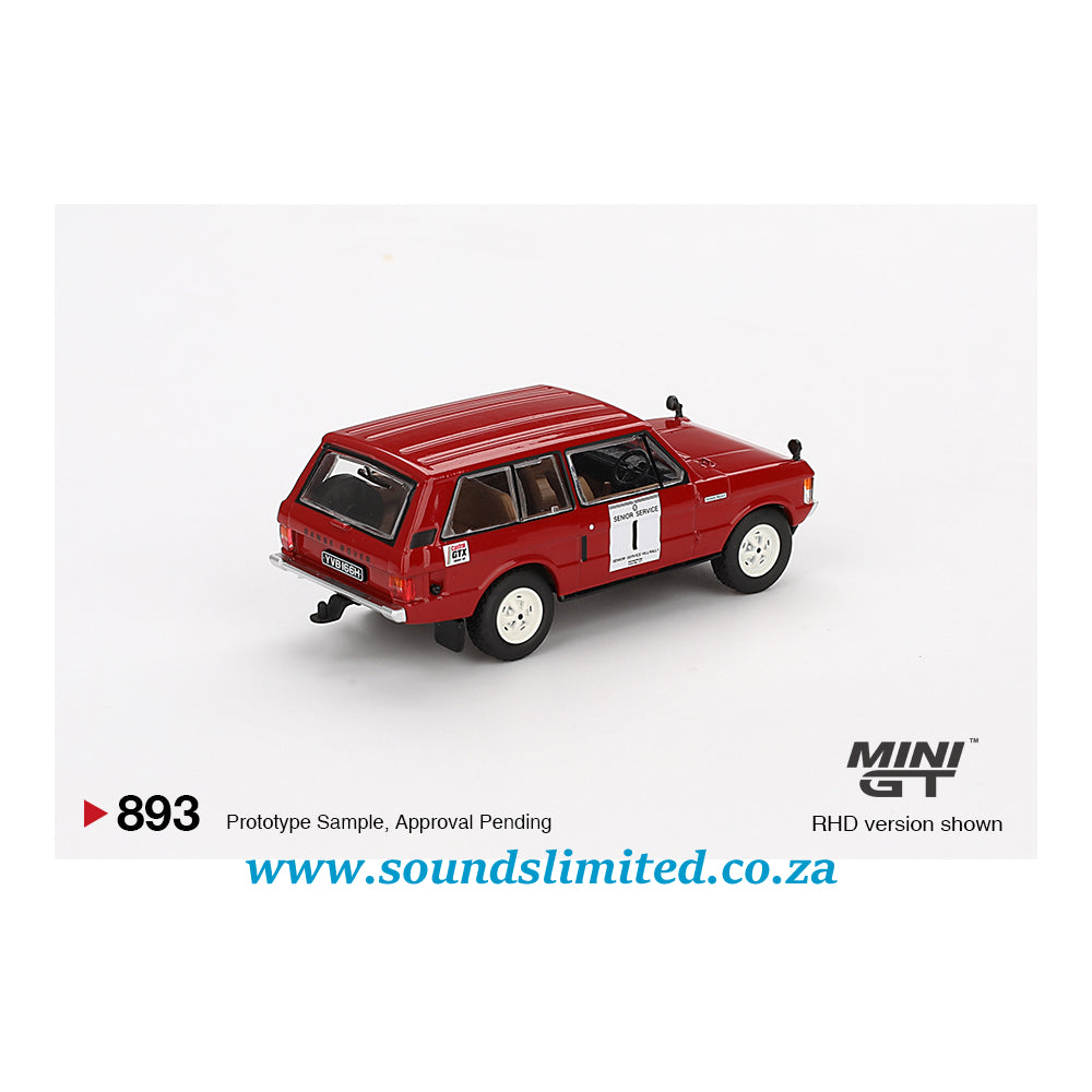 Mini GT #893 Range Rover 1971 International Hillrally Winner