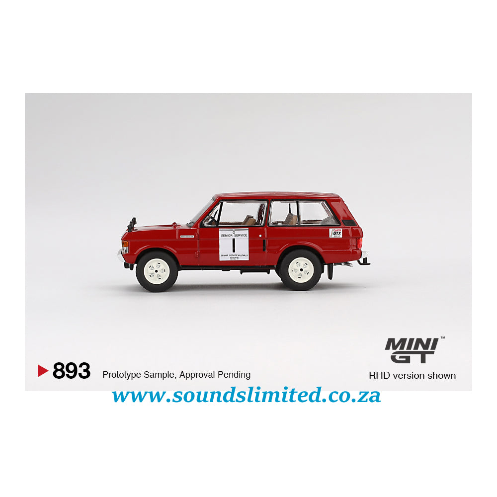 Mini GT #893 Range Rover 1971 International Hillrally Winner