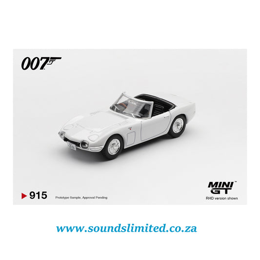 Mini GT #915 Toyota 2000GT Roadster “You Only Live Twice” James Bond
