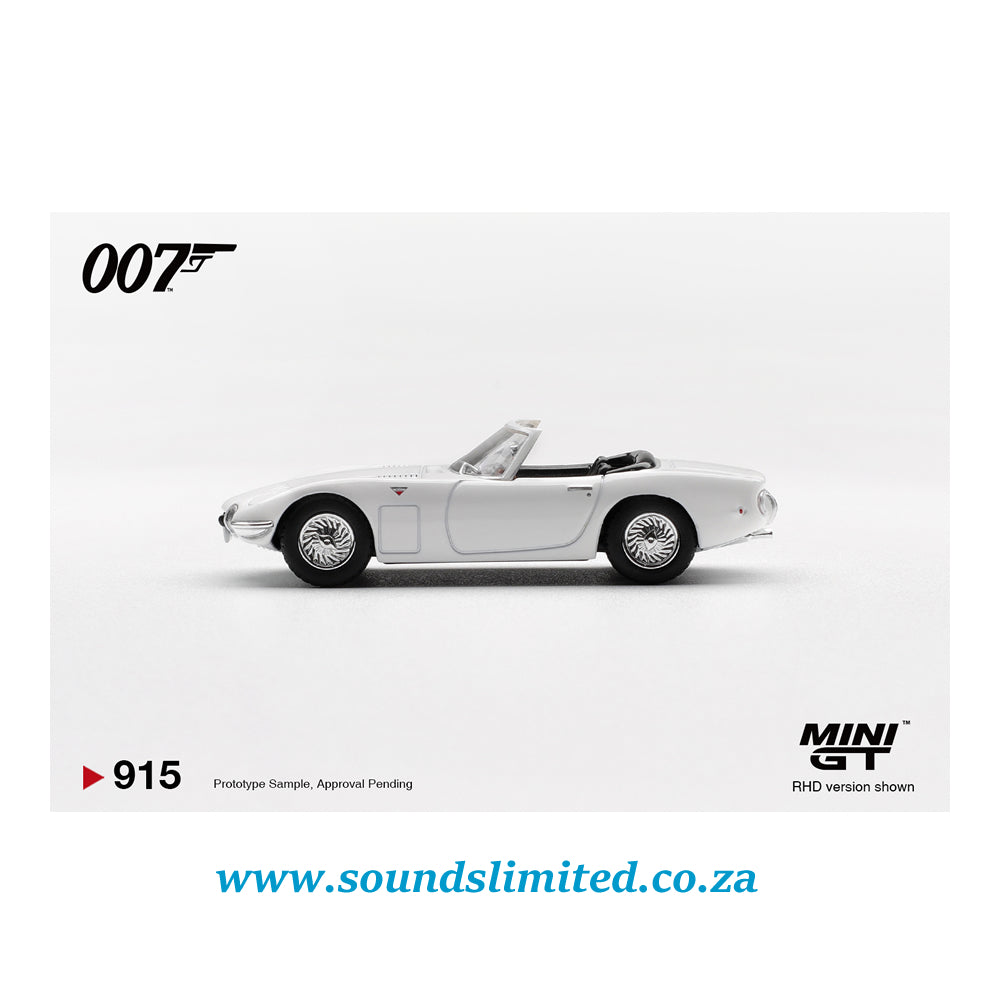 Mini GT #915 Toyota 2000GT Roadster “You Only Live Twice” James Bond