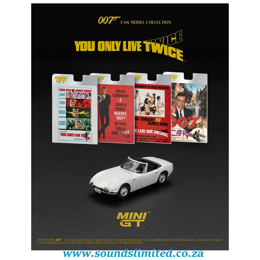 Mini GT #915 Toyota 2000GT Roadster “You Only Live Twice” James Bond