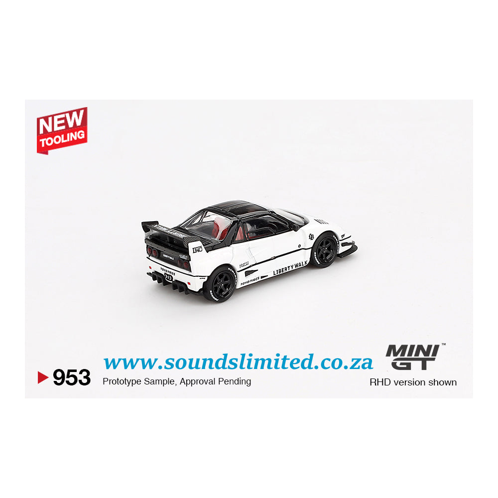Mini GT #953 Mazda AZ-1 Liberty Walk LB40 White 2024 Tokyo Auto Salon