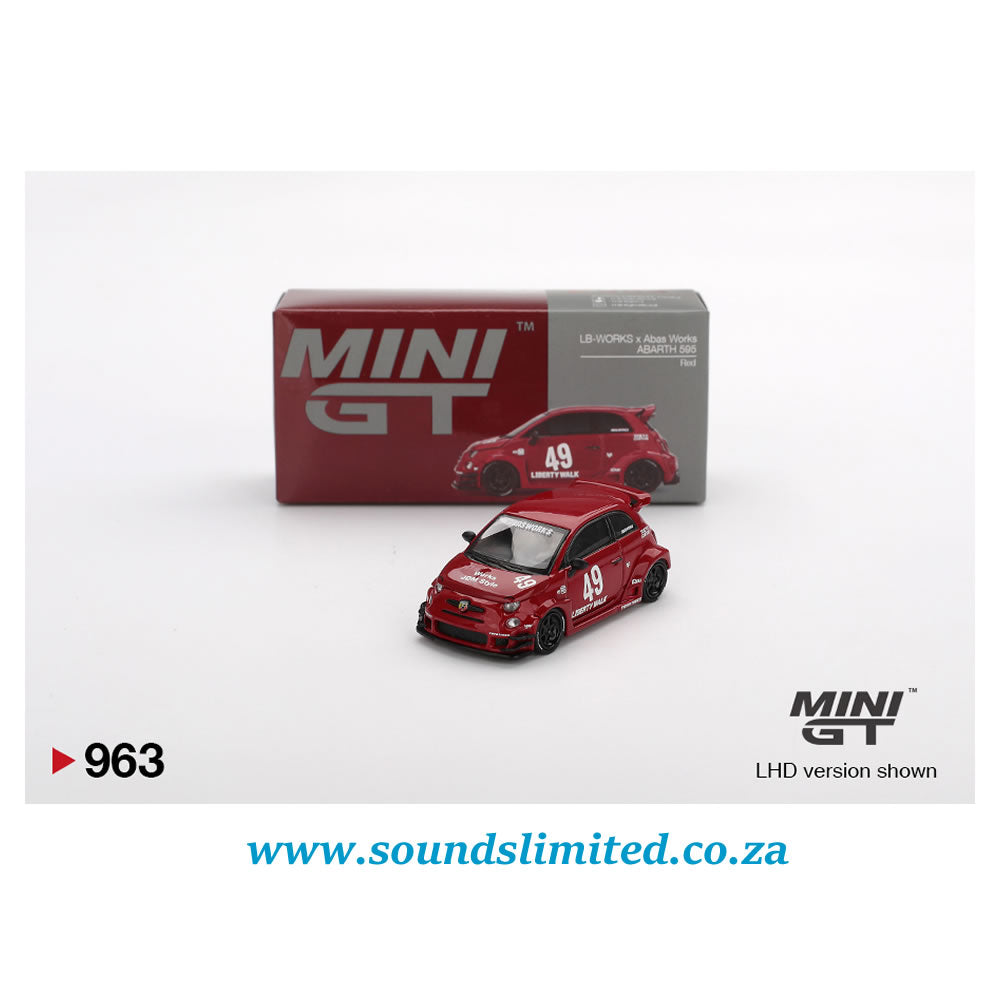Mini GT #963 LB-WORKS x Abas Works ABARTH 595 Red