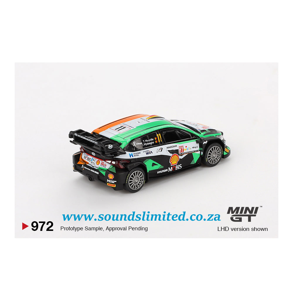 Mini GT #972 Hyundai i20 N Rally1 #11 2023 Rally Croatia  Power Stage Winner