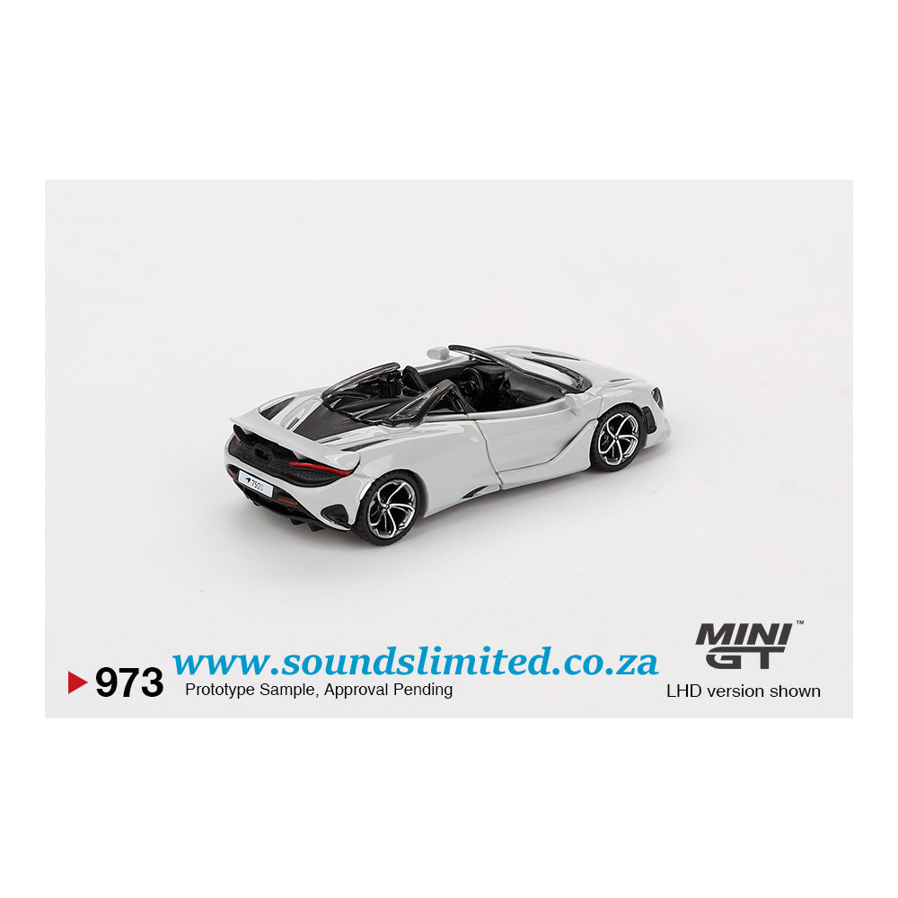Mini GT #973 McLaren 750S Spider Cirrus Grey