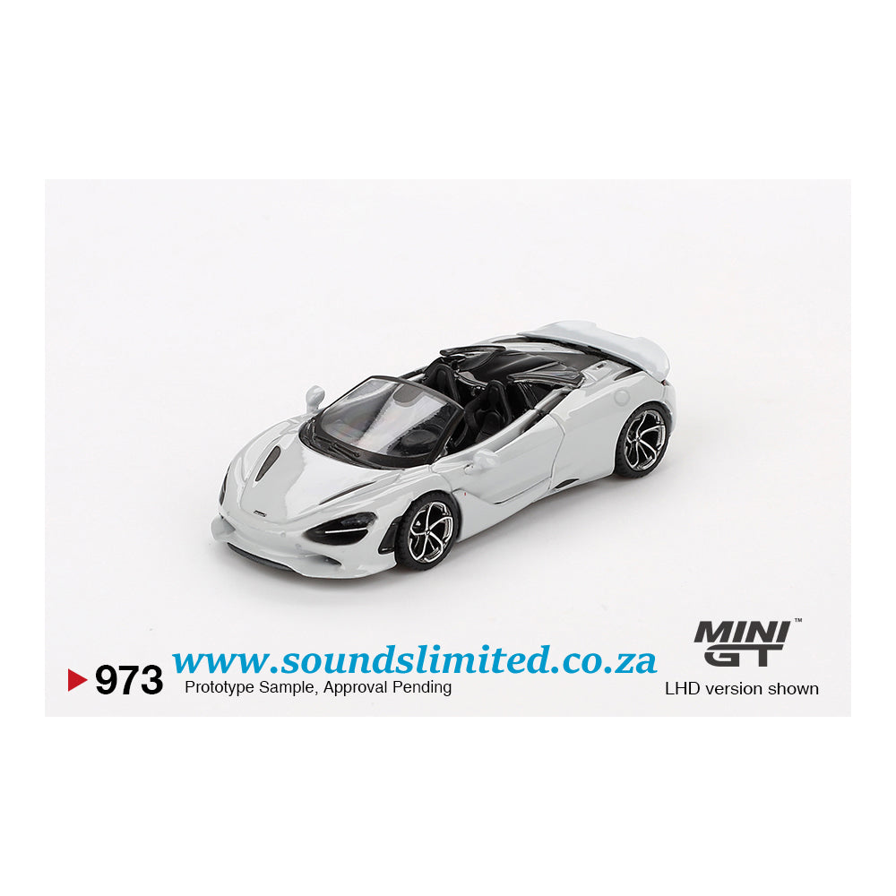 Mini GT #973 McLaren 750S Spider Cirrus Grey