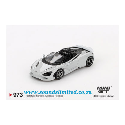 Mini GT #973 McLaren 750S Spider Cirrus Grey