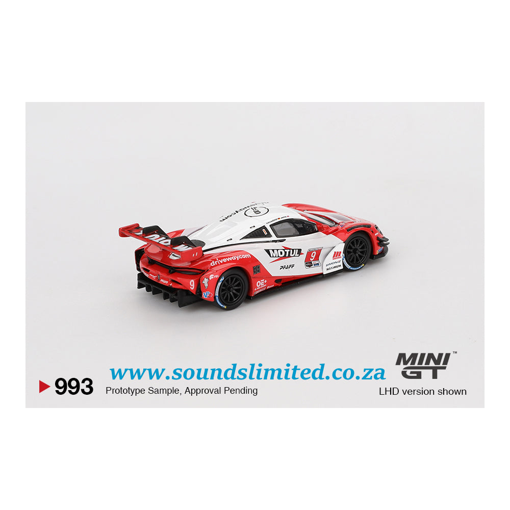 Mini GT #993 McLaren 720S GT3 Evo Pfaff Motorsports 2024 IMSA Laguna Seca