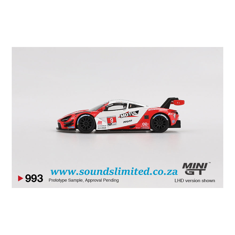 Mini GT #993 McLaren 720S GT3 Evo Pfaff Motorsports 2024 IMSA Laguna Seca