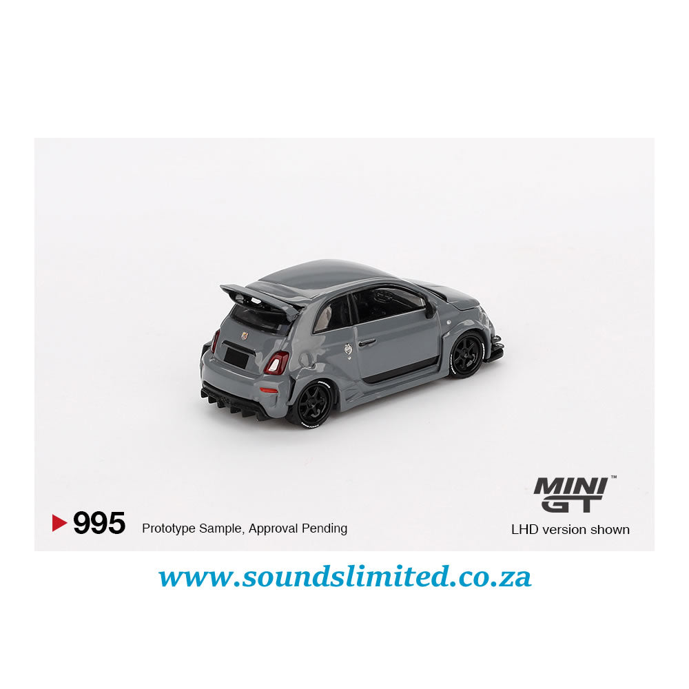 Mini GT #995 Abarth 595 LB-WORKS x Abas Works Grey