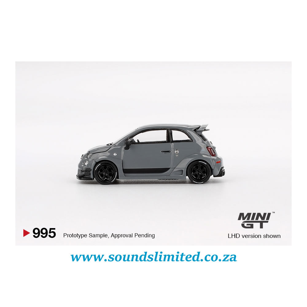 Mini GT #995 Abarth 595 LB-WORKS x Abas Works Grey