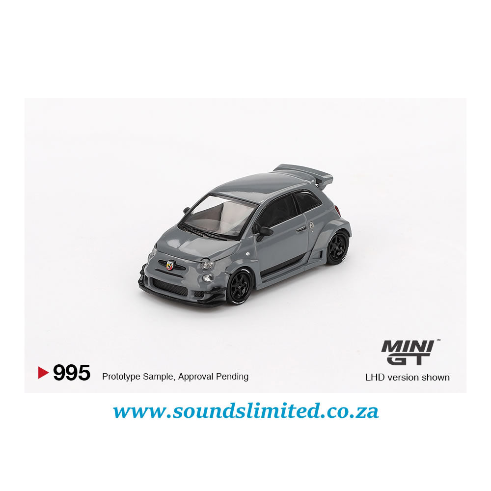 Mini GT #995 Abarth 595 LB-WORKS x Abas Works Grey